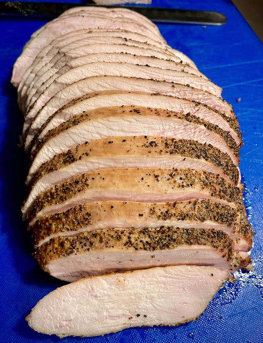 Juicy mesquite smoked turkey breast barbecue style in Phoenix, AZ
