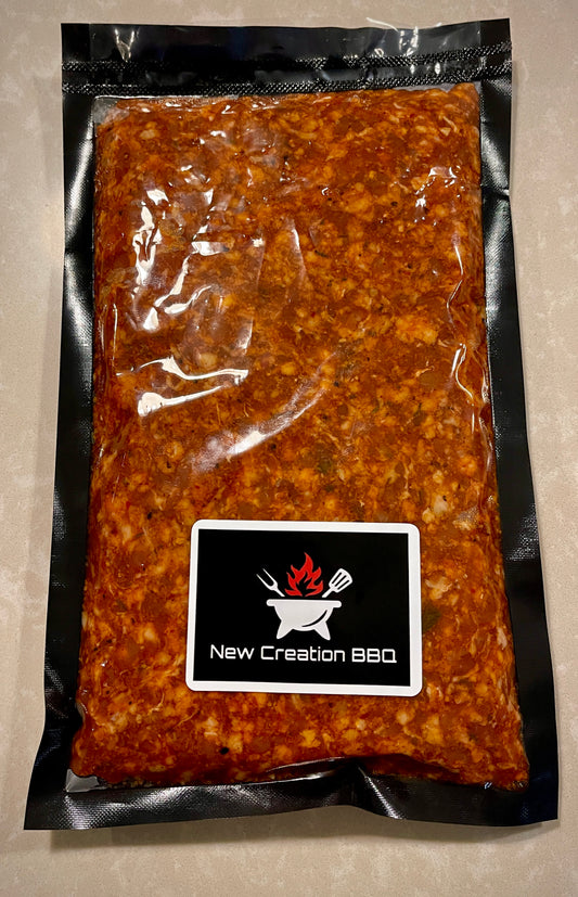 Small-bathc beef and pork blend chorizo sausage in Phoenix, AZ. Shipping Nationwide