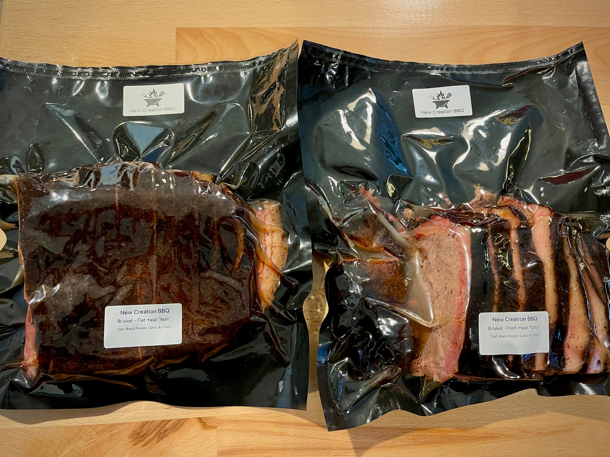 Mesquite wood smoked whole beef brisket barbecue style. Shipping Nationwide