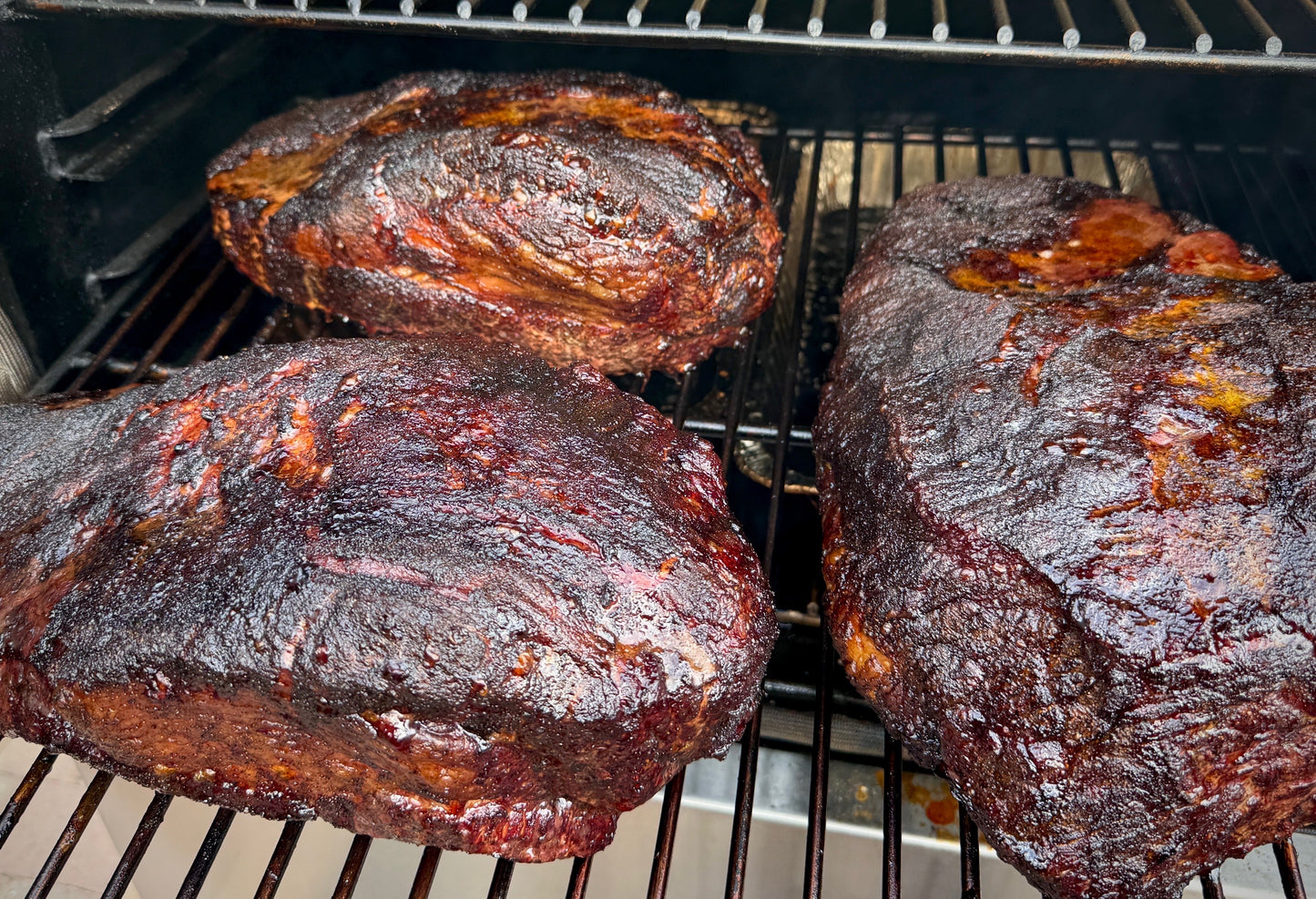 Texas-style smoked whole brisket sliced fresh off the smoker. Shipping Nationwide